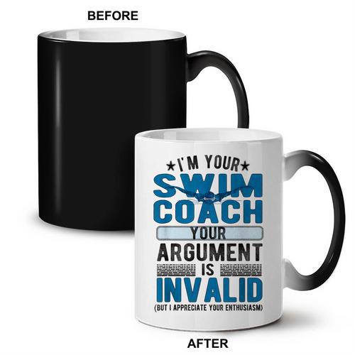 Swim Coach Swimming Coach Coffee Color Changing Mug - SwimGear Co