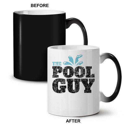 Vintage The Pool Guy Swimming For Him T-Shirt Coffee Color Changing Mug - SwimGear Co