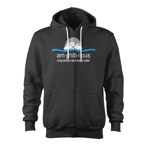 Amphibious Swimming Zip Up Hoodie - SwimGear Co