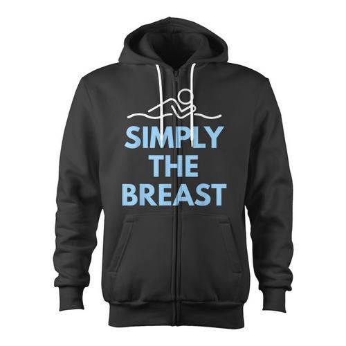 Breaststroke Swimming Swimmer T Shirt Zip Up Hoodie - SwimGear Co