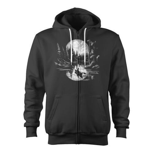 Canoe Canadian Canoeists Nature Canoe Zip Up Hoodie - Paddle Life