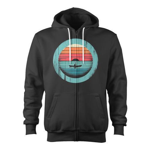Canoe Sunset Zip Up Hoodie - Paddle Life