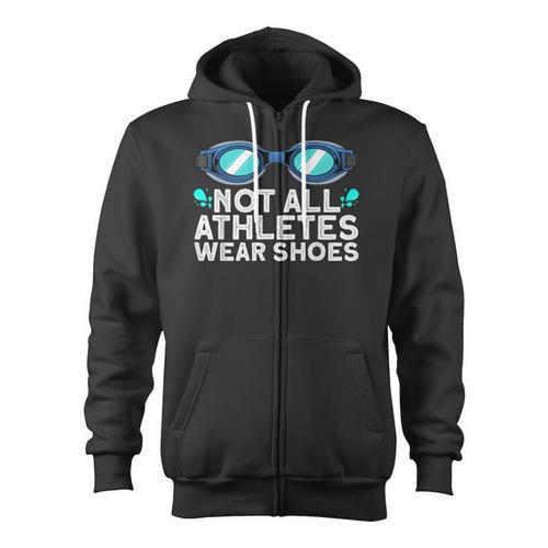 Cool Swimming For Men Women Swimmer Swim Instructor Goggles Zip Up Hoodie - SwimGear Co