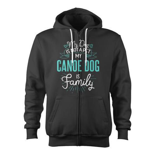 Cute Canoe Dog Shirt Family Dog For Women Men Sleeveless Zip Up Hoodie - Paddle Life