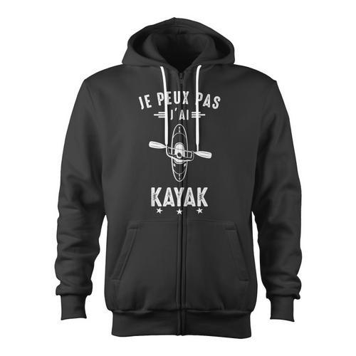 Kayak I Canoe Canoe Sleeveless Zip Up Hoodie - Paddle Life