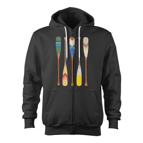 Paddle Canoe Zip Up Hoodie - Paddle Life