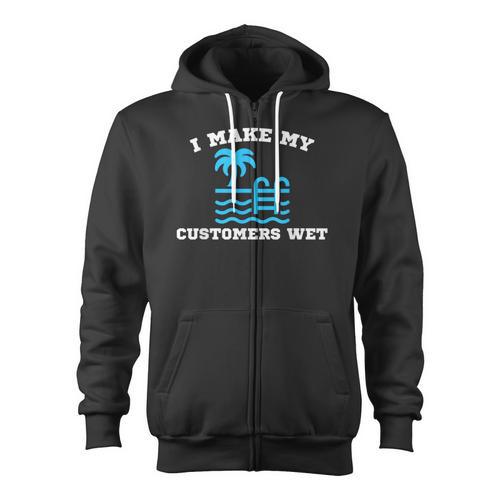Pool Boy For Swimming Pool Service Guy Zip Up Hoodie - SwimGear Co