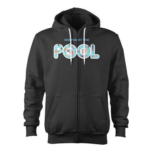 See You At The Pool Summer Swimming Pool Zip Up Hoodie - SwimGear Co