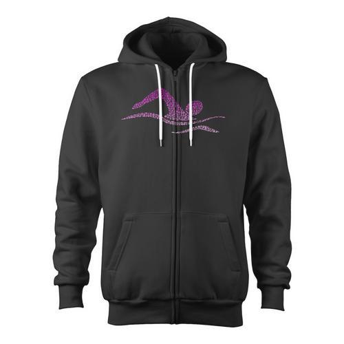 Silhouette Icon Swimmer Stuff Girls Swimming Zip Up Hoodie - SwimGear Co