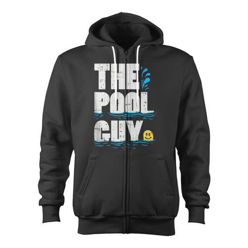 Summer Pool Guy Swimming Pool Boy Zip Up Hoodie - SwimGear Co