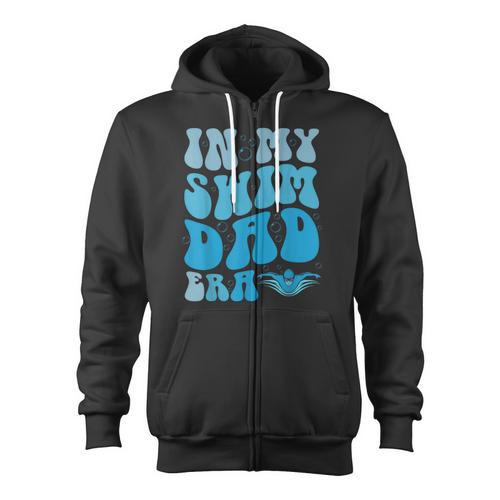 In My Swim Dad Era Swim Dad Swimming Fathers Day Zip Up Hoodie - SwimGear Co