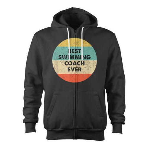 Swimming Coach Zip Up Hoodie - SwimGear Co