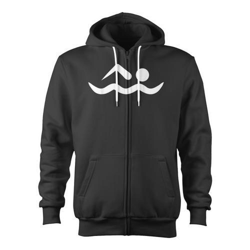 Swimming Icon Zip Up Hoodie - SwimGear Co