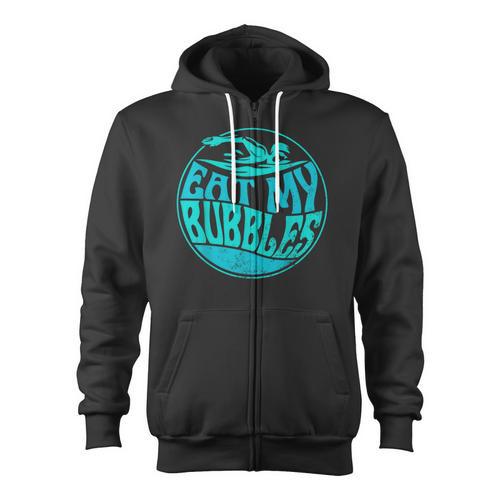 Swimming Quote For Swimmers Swim Team Eat My Bubbles Zip Up Hoodie - SwimGear Co