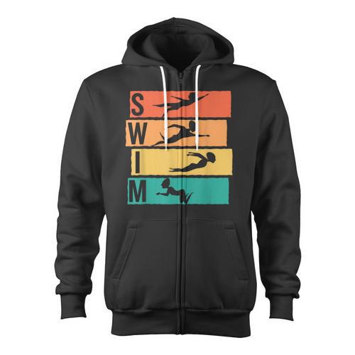 Swimming Swim Zip Up Hoodie - SwimGear Co