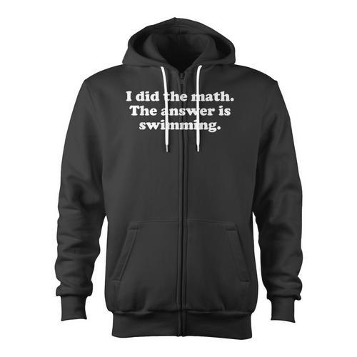 Swimming Or Swimmer Swim Coach Men Women Girls Boys Zip Up Hoodie - SwimGear Co