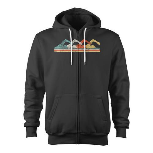 Swimming Swimmer Zip Up Hoodie - SwimGear Co