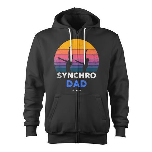 Synchronized Swimming Synchro Dad Zip Up Hoodie - SwimGear Co