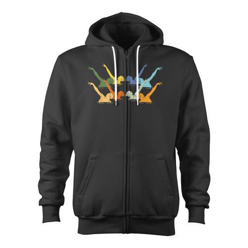 Vintage Synchronized Swimming Artistic Swimming Zip Up Hoodie - SwimGear Co