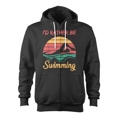 Water Rat Water Sports Hobby Swimming Club Swimming Zip Up Hoodie - SwimGear Co