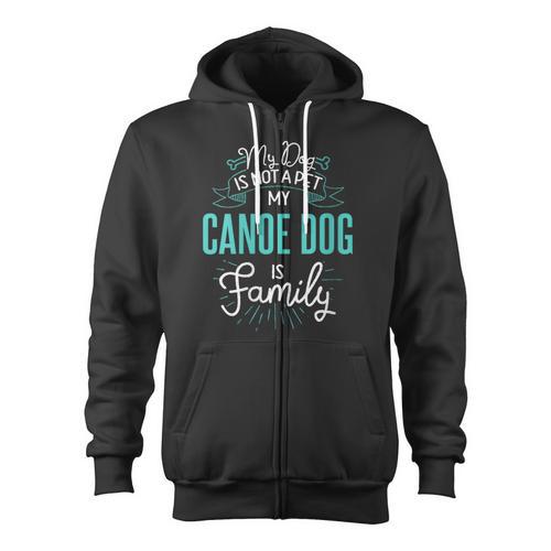 Women's Cute Canoe Dog Shirt Family Dog For Women Men Zip Up Hoodie - Paddle Life