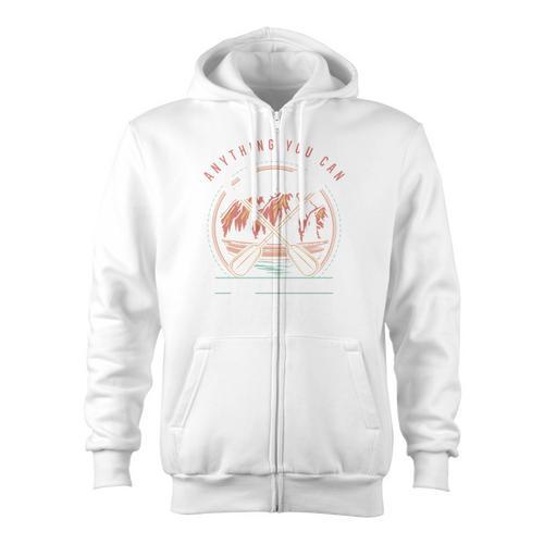 Anything You Canoe I Canoe Better Kayak Canoeing Boat Lovers Zip Up Hoodie - Paddle Life