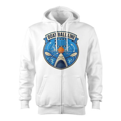 Boat Ball LINE Kayak Polo Canoe Team Raglan Baseball Tee Zip Up Hoodie - Paddle Life
