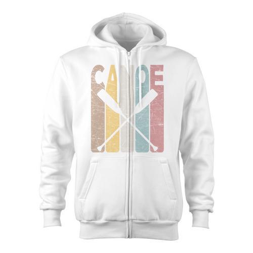 Canoe Vintage Canoeing Retro Canoe Paddling Zip Up Hoodie - Paddle Life