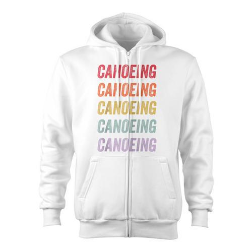 Canoeing Raglan Baseball Tee Zip Up Hoodie - Paddle Life