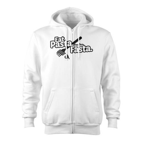 Eat Pasta Swim Fasta Swimmer Tshirt Swimming Zip Up Hoodie - SwimGear Co