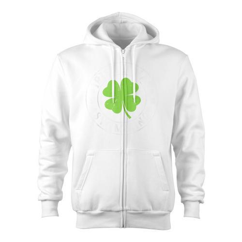 Irish I Was Swimming Shamrock St Patrick's Day Swimmer Zip Up Hoodie - SwimGear Co