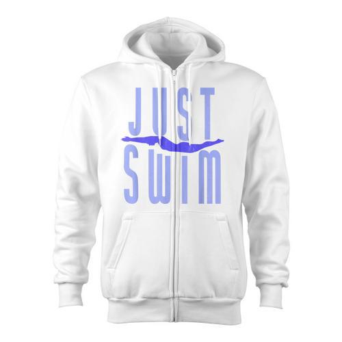 Just Swim Swimmer Swimming Zip Up Hoodie - SwimGear Co