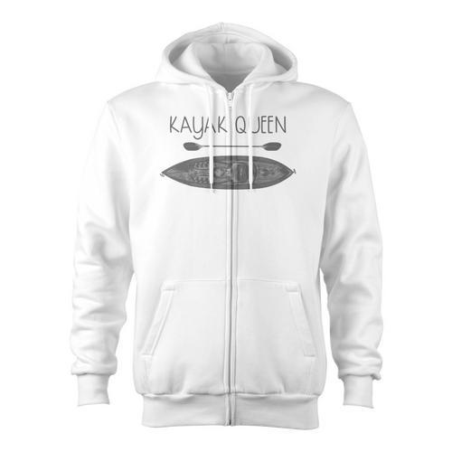 Kayak Queen Fun Kayak And Canoe Paddler Zip Up Hoodie - Paddle Life