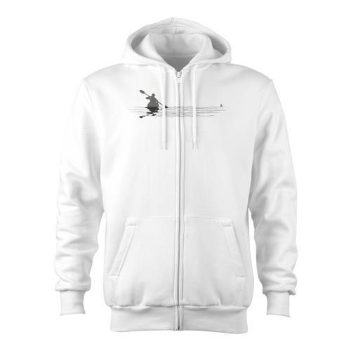Kayaking Graphic Kayak Figure Kayaker Canoe Paddling Zip Up Hoodie - Paddle Life