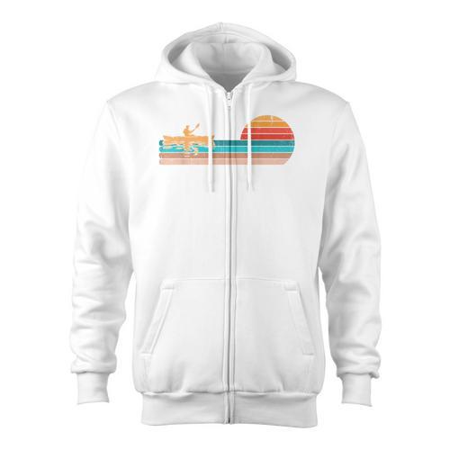 Retro Vintage For Canoeists And Paddle Zip Up Hoodie - Paddle Life
