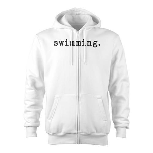 Swimming Enthusiast Minimalist Water Sports Zip Up Hoodie - SwimGear Co