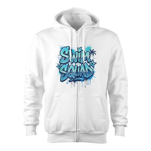 Swimming Matching Tee Zip Up Hoodie - SwimGear Co