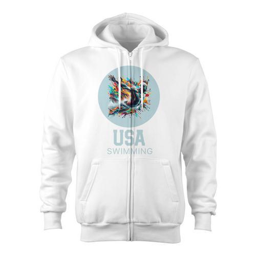 SWIMMING SPORT COMPETITIVE SWIM Zip Up Hoodie - SwimGear Co