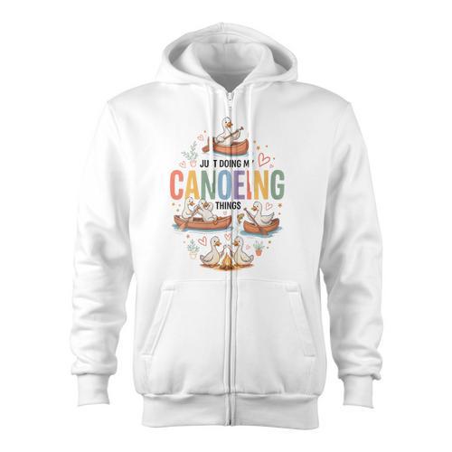 Women's Canoeing Canoe Paddle Water Flatwater Recreational Zip Up Hoodie - Paddle Life