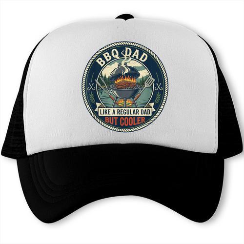 BBQ Dad Grill Master Barbecue Chef Father's Day Trucker Cap - BBQ Dad Merch