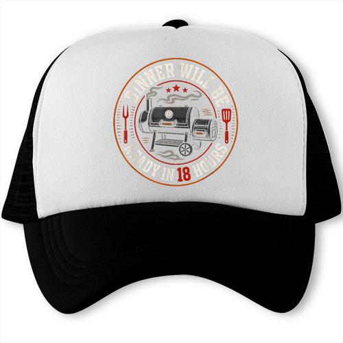 BBQ Dad Smoking Meat Smoker Barbecue Dad Trucker Cap - BBQ Dad Merch