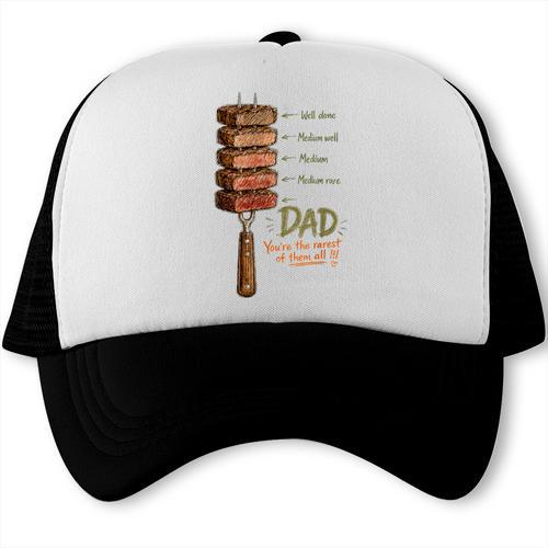 BBQ Dad Steak Grilling Father Vintage Meat Lover Trucker Cap - BBQ Dad Merch