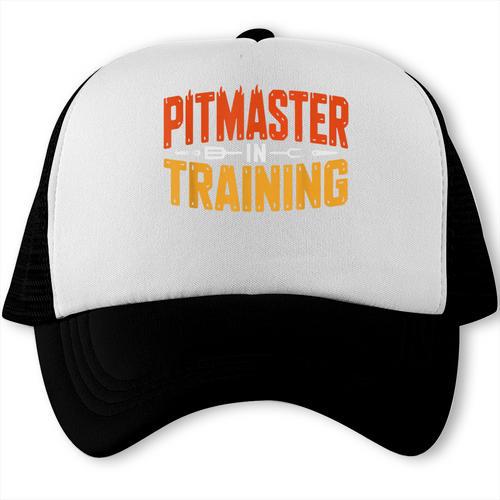 Father Son Pitmaster Vintage Badge BBQ Dad Family Smoking Trucker Cap - BBQ Dad Merch
