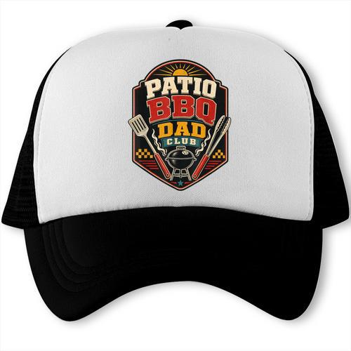Patio BBQ Dad Club Father's Day Cookout Charcoal Weekend Trucker Cap - BBQ Dad Merch