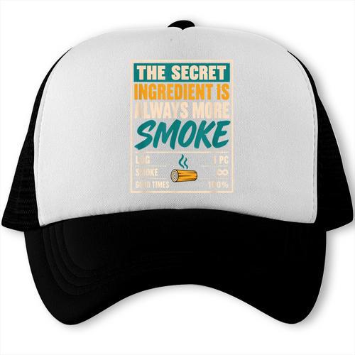 The Secret Ingredient Is Always More Smoke BBQ Dad Grilling Trucker Cap - BBQ Dad Merch