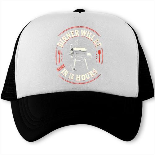 Women's BBQ Dad Meat Smoker Dinner Will Be Ready In 18 Hours Trucker Cap - BBQ Dad Merch