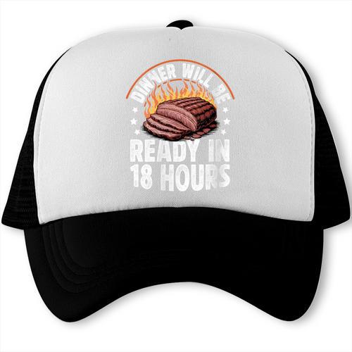 Women's BBQ Dad Smoking Meat Texas Shirt Dinner Will Be Ready Trucker Cap - BBQ Dad Merch