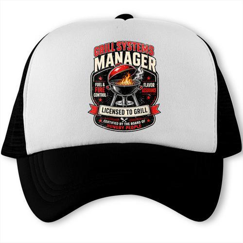 Women's Grill Systems Manager BBQ Dad Trucker Cap - BBQ Dad Merch
