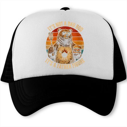 Women's It's NOT A DAD BOD It's A Father Figure BBQ Dad Trucker Cap - BBQ Dad Merch