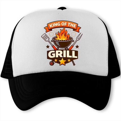 Women's King Of The Grill BBQ Dad Grilling Master Barbecue Trucker Cap - BBQ Dad Merch